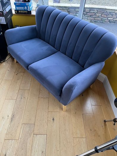 2 Two seat fabric sofa's