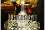 Retro Bohemian Crystal Decanter &amp; Glasses Set