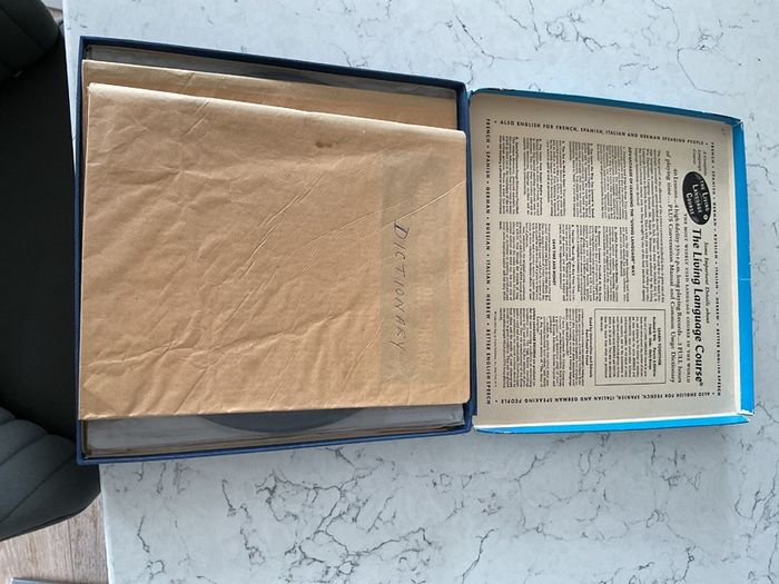 Vintage Living French A Complete Language Course Vinyl Record Set