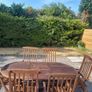 Teak Garden extending table and 6 reclining armchairs Image 10