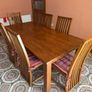 Solid kitchen dining Table x 6 Chairs Image 5