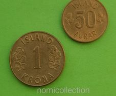Iceland 1971 year coins.