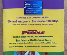 2016 GlynnBarntown v Gusserane O'Rahillys - GAA Wexford Senior Football Championship Final Programme
