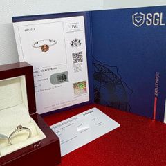 Diamond Rhapsody 950 Platinum SGL Certified Natural Champagne Diamond Solitaire Ring