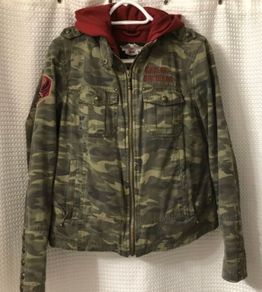 Harley Davidson Ladies Camo Bomber Jacket