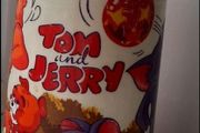 Vintage Small Tom &amp; Jerry Flask