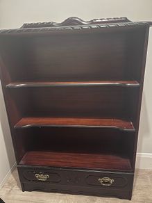 Solid wood bookcase