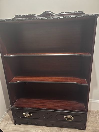 Solid wood bookcase