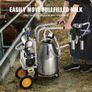 Electric Cow Milking Machine Milking Equipment 25L 304 Stainless Steel Image 6