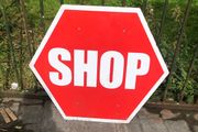 shop stop sign