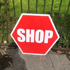 shop stop sign