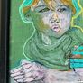 Framed Original Abstract Portrait of Baby Boy Toddler  Original Irish Art Image 7