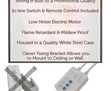 Projector Screen 120 inch (3.32m). Electric Motorised Ceiling/Wall Mountable.