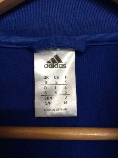 Chelsea FC. London. The Blues. Mens Size Small. Official Adidas Mens Track Jacket.