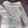 Off shoulder cotton white jumper Image 2