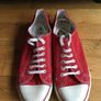 NEXT Baseball Sneakers 41 Two Pairs Canvas Plimsolls    -  with Bonus Funky Insoles Image 4