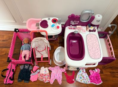 Smoby Baby Nurse Play Set + Our Generation Doll and extra accessories