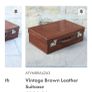 Vintage 1930's British made Brown Leather hard-shell case in nice original condition Image 9