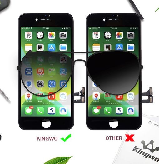 LCD Screen for iPhone 6P Black and White