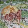 Hand Made Cross Stitch Embroidy - Classic Farm Scene Image 7