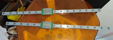 2x Genuine Hiwin MGN12H Linear Rails - Mint