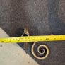 Distressed antique gold curtain finials Image 2