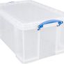 64 Litre Plastic Storage Box Clear Image 2