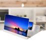White 12" Mobile Phone Magnifier,Foldable Smartphone Enlarger Screen Amplifier with Phone Bracket Foldable-Stand Image 2