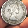 1954 Half Crown UK George VI Image 2