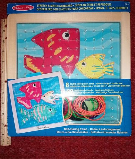 New Melissa and Doug Stretch & Match Geoboard Pictures