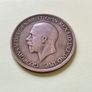 1929 George V UK Half Penny Image 2