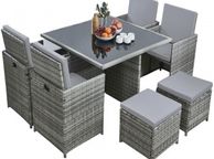 main image for ad Grey 8 Seater rattan garden furniture sets