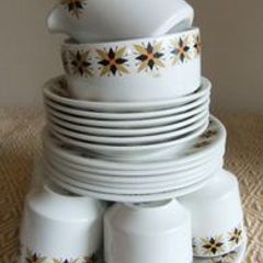 Arklow Pottery Star Dust Pattern 21 Piece Coffee Set