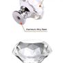 25Pcs Crystal Door Knob, 30MM Diamond Drawer Knobs Crystal Door Handles Diamond Pulls for Home Kitchen Office Chest Cabinet Drawer Image 2