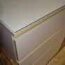 Classic IKEA Malm chest of 4 drawers in white Image 6