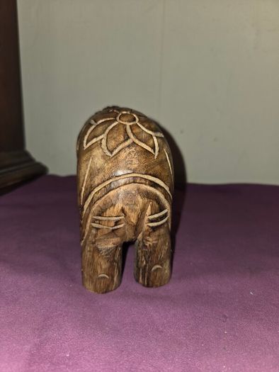 Carved Wooden Elephant figure