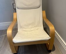 ikea childrens armchair light beige
