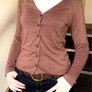 Sparkly Rose Gold Long Sleeve Button-Up Top Image 5