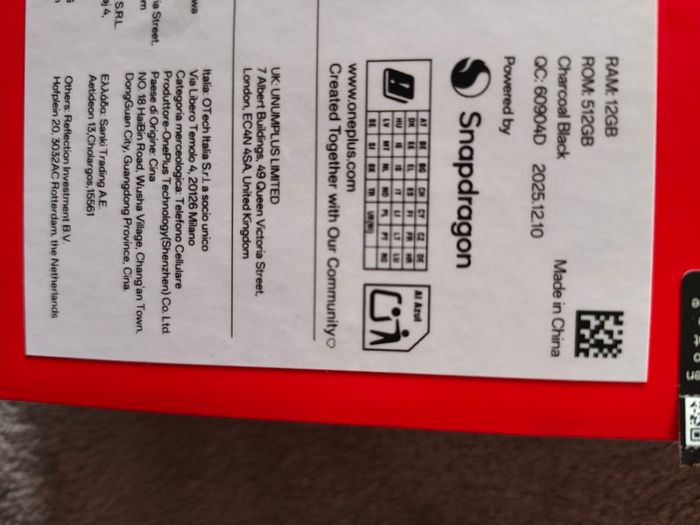 Oneplus 15R - 512GB