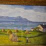Oil-on-board landscape painting titled "Coastal Farm" by Irish artist Tom Lalor. Image 8