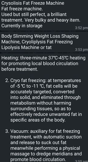 fat freeze machine