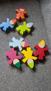 Wooden stacking gnomes
