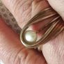 Sterling silver pearl ring Image 4