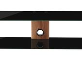 Alphason Century 1200 TV Stand - Walnut & Black Glass - ADCE1200-BLK