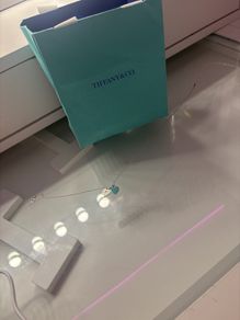 tiffanys blue heart necklace with a diamond