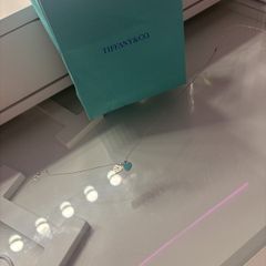tiffanys blue heart necklace with a diamond