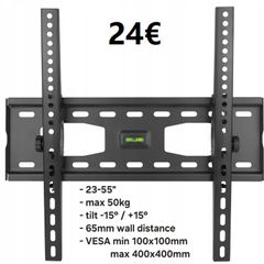 TV Wall Mount Bracket Flat Tilt 23" - 55"