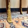 Beautiful Pair of Oval Veneer and Brass Decorated Lockers / Nightstands Image 5