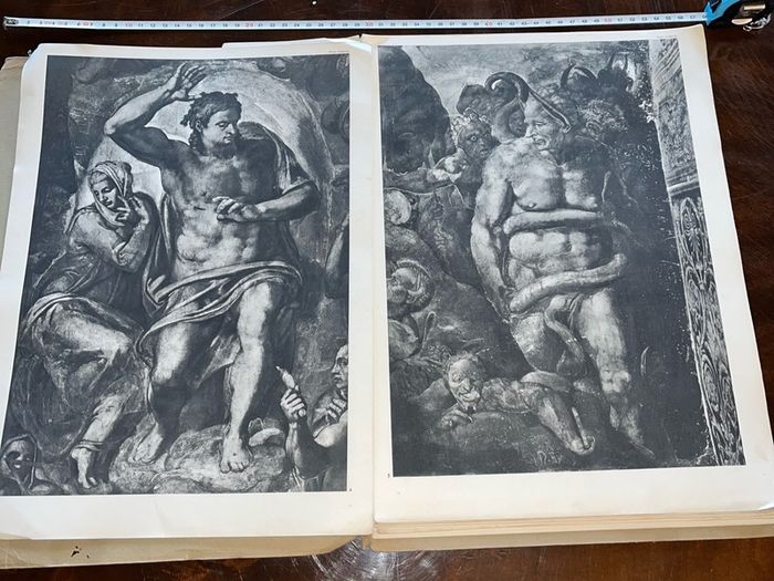Michel Ange Le plafond de la Sixtine illustrations