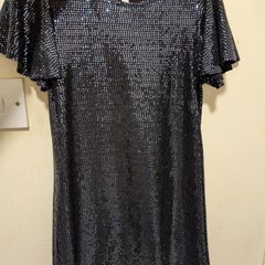 Next Girls Black Sequin Party Dress (Age 7)